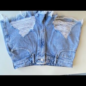 Blue High Rise Festival Pacsun Jean shorts. Size 26.